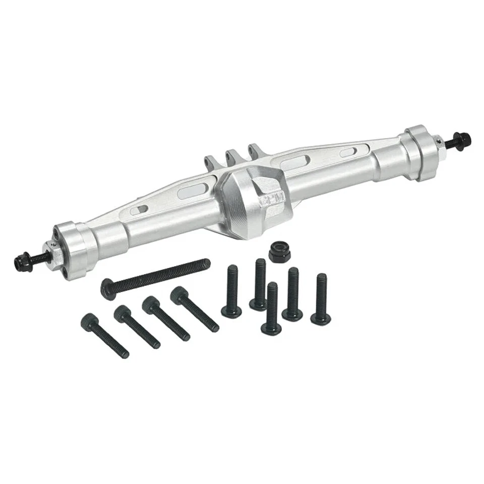 GPM Aluminum 7075 Rear Straight Axle Housing Silver for Axial 1/10 SCX10 Pro - Image 1 of 1