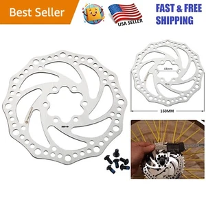 Rotore freno a disco per bici 160 mm - acciaio inox leggero con 6 bulloni - Foto 1 di 8