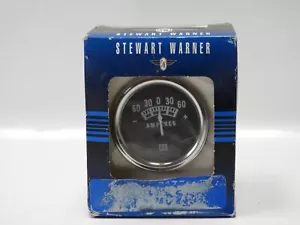 Stewart Warner 82202 60-0-60 Ammeter Amp Gauge Stainless / Black 2-1/32" NEW - Picture 1 of 2