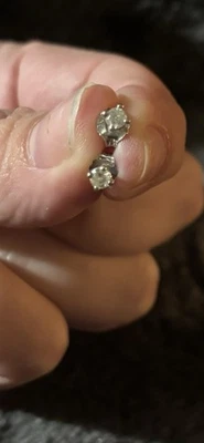 Zales 1/4 Carat Diamond Studs - Image 1 of 3