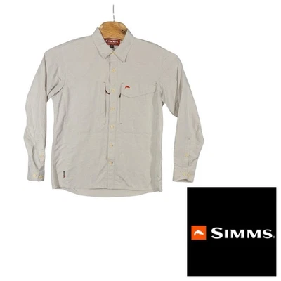 Simms Fishing Rip Stop Vented Shirt Mens Medium Gorpcore Outdoor Performance - Image 1 of 4