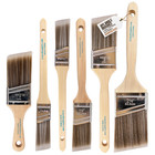 6-Pack Angle Brushes in Assorted Sizes for All Latex and Oil Paints & Stains