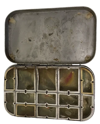 Caixa de mosca antiga Wheatley 13 portas metal malloy - Imagem 1 de 4