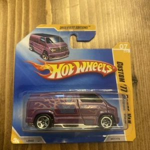 Hot Wheels 2008 New Models 07/40 Purple Custom '77 Dodge Van Toy 007/172 (D8 - Picture 1 of 6