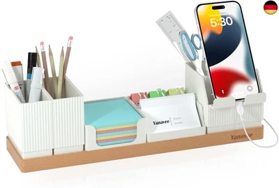 Yanavee Schreibtisch Organizer, Schreibtischorganizer Holz Büro Organizer  - Bild 1 von 4
