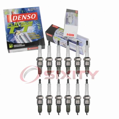 Velas de ignição Denso Platinum TT de 12 peças para 1971-1974 Jaguar XKE 5.3L V12 tamanho - Imagem 1 de 4