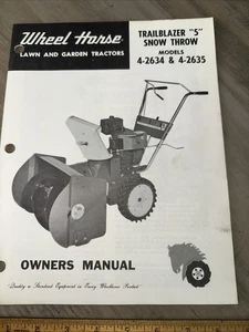 Ruota Cavallo Trailblazer " 5" Modello Lancio Neve 4-2634 Manuale Proprietario e Lista Ricambi - Foto 1 di 5