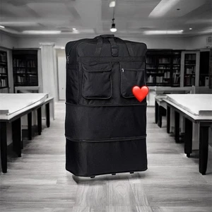40" Expandable Rolling Duffle Bag Wheeled Spinner Suitcase Luggage - Picture 1 of 1