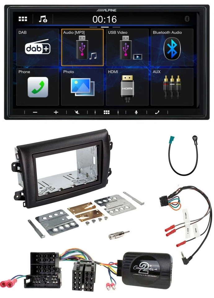 Alpine Bluetooth 2DIN Lenkrad DAB USB Autoradio für Fiat Ducato ZFA250 ab 2021 - Bild 1 von 4