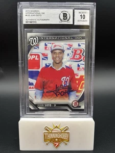 2016 Juan Soto signiert Bowman International Tinte BGS BAS AUTH Auto 10 - Bild 1 von 2