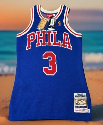 CAMISETA DE PUNTO MITCHELL & NESS x CLOT $400 PHILADELPHIA 76ERS M ALLEN IVERSON Foto 1 de 4