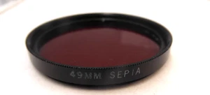 49mm 85 Brown / Tan / Sepia Filter. *VGC*. (ref 110) - Picture 1 of 3