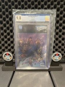 CGC 9.8 - DC Superman Unlimited 1 Jim Lee Fortnite Foil Polybagged SDCC 2025 - Foto 1 di 4