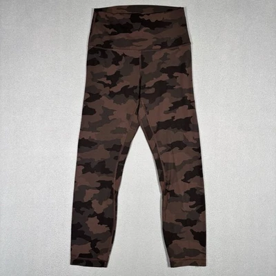 Lululemon Camo Leggings Womens 6 Brown Fast Free Tight 23” Inseam nulux lw6bd6s - Image 1 of 4