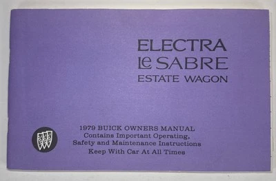 Buick Electra LeSabre 1979 manual del propietario guía del usuario libro de referencia del operador OEM Foto 1 de 4