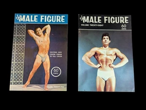 x2 The Male Figure Vintage Beefcake Magazine from Bruce of LA. 1962 1963 - Foto 1 di 7