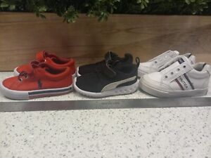 3 Pairs Toddler Size 5C Polo/Puma/Nautica (Missing Laces)  Shoes
