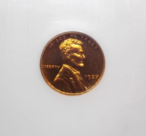 1937 PROOF Lincoln WHEAT Cent 1c NGC PF64 RD #002 **RED** Old Fatty ECC&C, Inc. - Picture 1 of 7