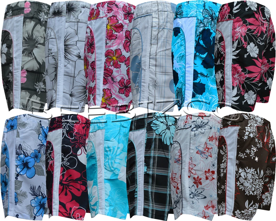 Nuevos Hombres Niños Verano Estampado Floral Playa Pantalones Cortos Tabla de Surf Nadar S - XXL Foto 1 de 1