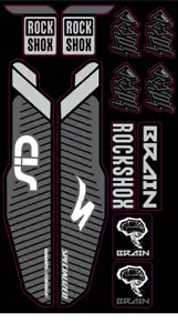 MTB Adesivi Forcella ROCKSHOX SID BRAIN 15 2015 ANTIGRAFFIO Stickers Fork - Bild 1 von 1