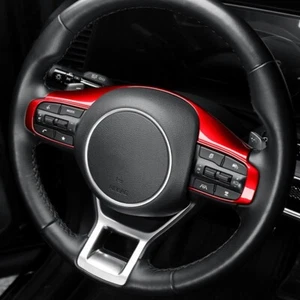 Gloss Red Steering Wheel Frame Trim Cover Decoration for Kia Sportage NQ5 2021+ - Picture 1 of 4