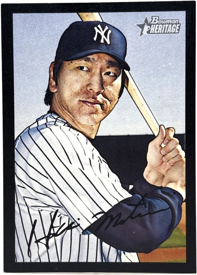 2007 Bowman Heritage - Hideki Matsui - Black /52 Yankees - Image 1 of 2