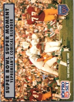 1990 Pro Set Super Bowl XXV Silver Anniversary -    #141 Garo Yepremian - Image 1 of 2