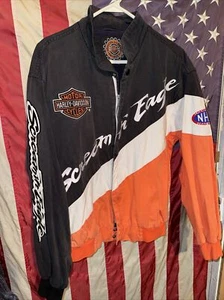 Vintage Harley Davidson Screaming Eagle Racing Jacket NHRA Nascar Size S - Picture 1 of 8