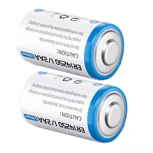 2pcs 14250 ER14250 3.6V 1/2 AA lithium Batteries EBL Branded - Picture 1 of 6