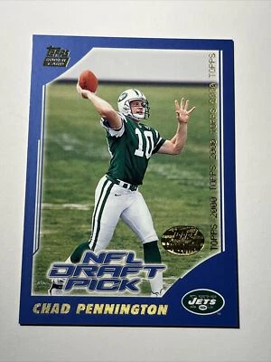 2000 Topps NFL Draft Pick Rookie RC Chad Pennington - Image 1 of 2