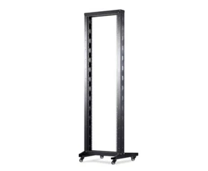 4ft Open Frame 19" 22U 2-Post Network Server Relay Rack Rolling with Casters - Picture 1 of 1