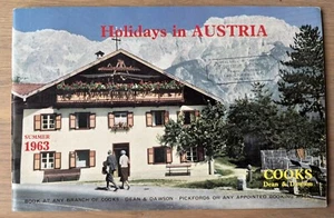 Vintage 60er Jahre COOKS DEAN DAWSON HOLIDAYS IN AUSTRIA 1963 Reiseprospekt AIR - Bild 1 von 6