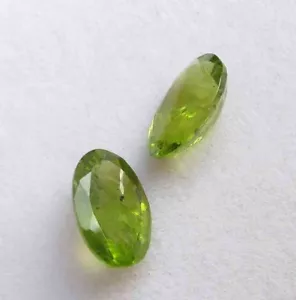 4.70 Cts 7*10.5 Mm Natural Genuine Peridot Faceted Cut Oval Shape Loose Stone - Picture 1 of 2