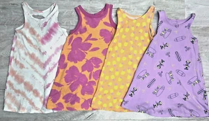 GAP Girls Used Summer Bundle Cotton Short Sleeve Dresses Age 4 years - Picture 1 of 3