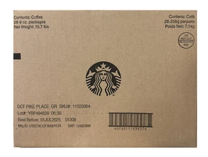 28 BAGS! Starbucks Decaf Pike Place Ground Coffee | 252 Oz. | 1428 Cups ☕ - Picture 1 of 7