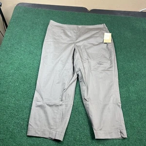 COLDWATER CREEK Stretch Sateen  Audrei Ankle Pants Size 14P Brown New $54.95 - Picture 1 of 11