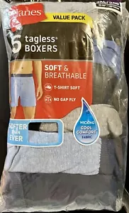Hanes Men's ComfortSoft Moisture-Wicking Cotton Jersey Boxers (6 Pack) - Picture 1 of 2