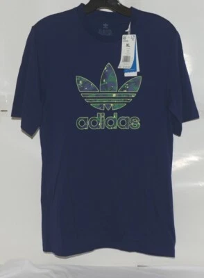 Adidas Extra Large 15-16 Youth Night Sky Blue Short Sleeve T Shirt - Image 1 of 4