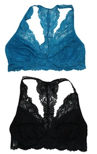 Maidenform Lightly Lined Lace T-Back Bralette Style Pull Over Bra NWT - Picture 1 of 3