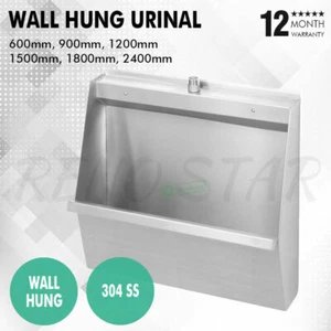 600/900/1200/1500/1800/2400mm Urinal Stainless Steel Wall Hung for Commercial - Picture 1 of 8