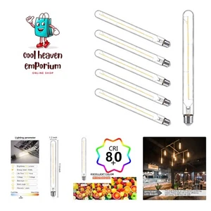Dimmable Antique T30 Tubular Bulb Warm White Edison LED Long Tube Bulb E26 St... - Picture 1 of 9