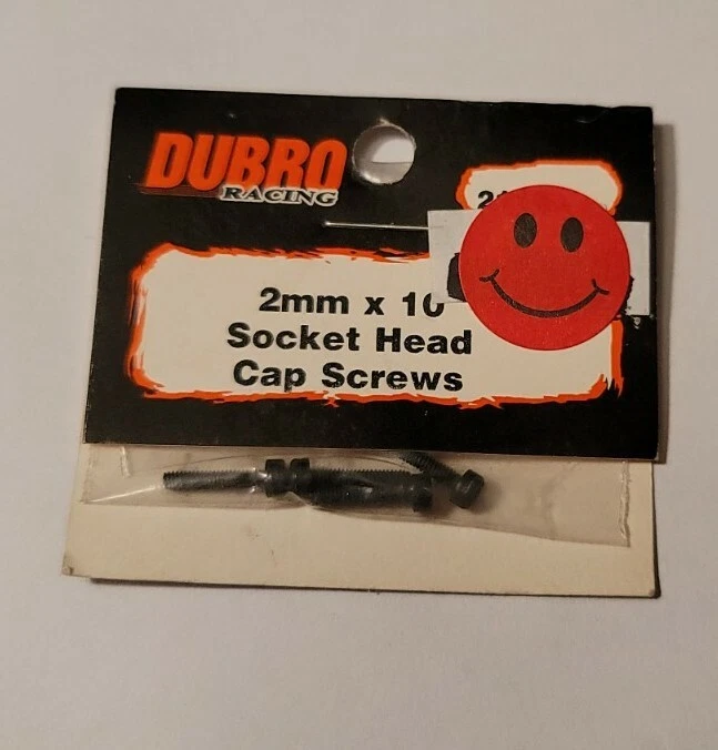 Du-Bro Cap Head Machine Screws M2x10mm Hex Drive Rc Hardware 2mmx10mm 4 pcs 2113 - Image 1 of 1