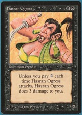 Hasran Ogress (b Light) Arabian Nights MINT Black Common CARD (235878) ABUGames