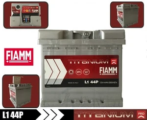 L144P BATTERIA AUTO FIAMM TITANIUM L144P 44AH390A  PANDA 1.1-1.2 - 500 1.3 M-JET - Foto 1 di 4