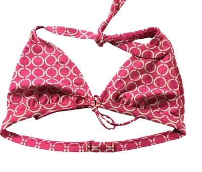 Body Glove Womens Bikini Size Medium Pink Geometric Print Swimsuit Halter Style - Image 1 of 4