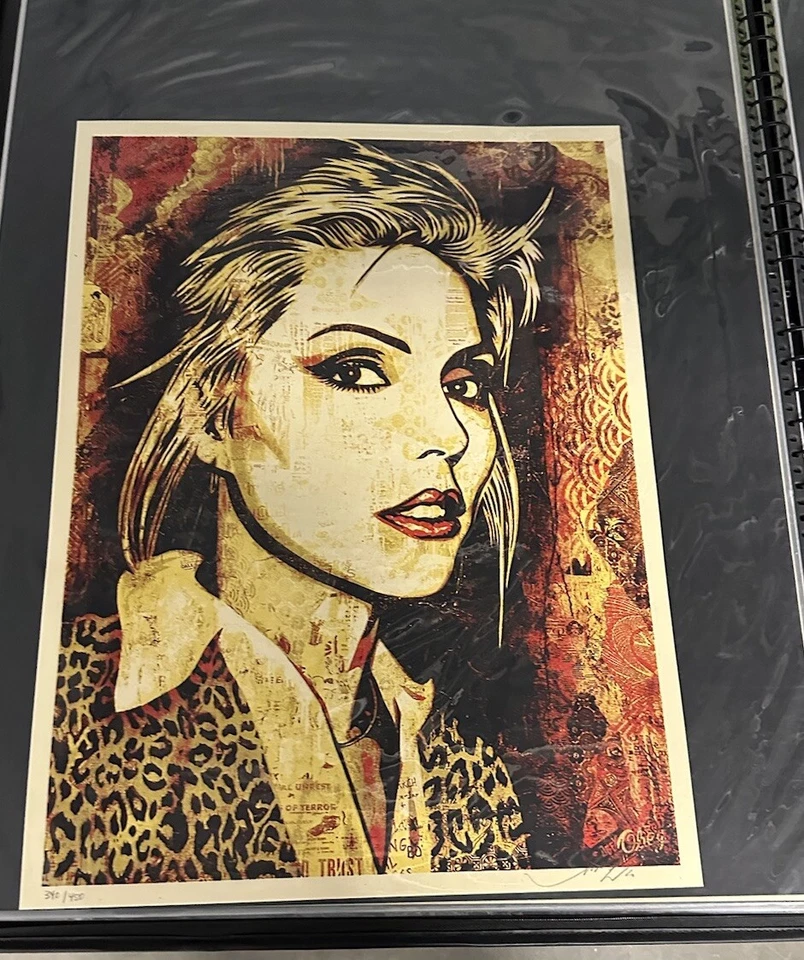 SHEPARD FAIREY - Debbie Harris Canvas - 2010 - ed/450 - Blondie - OBEY GIANT - Image 1 of 1