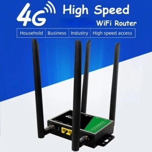 Router Wireless 4G LTE con Antenna Esterna, Hotspot WiFi, Spina EU – Nero - Afbeelding 1 van 12