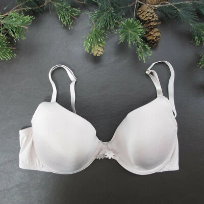 Sujetador Jessica Simpson 36C Rosa Encaje Acolchado Con Aros Cierre Ajustable Foto 1 de 4