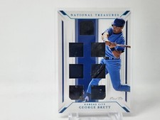 2019 National Treasures Game Gear Material Six Glove George Brett #ed 1/1 BUF