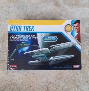 Star Trek USS Grissom NCC-638 Klingon Bird Of Prey 2 in 1 model kit scala 1/1000 - Foto 1 di 6